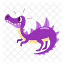 Dinosaurier Aufkleber Dinosaurier Cartoon Dinosaurier Maskottchen Symbol