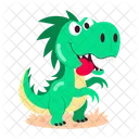 Dinosaurier Aufkleber Dinosaurier Cartoon Dinosaurier Maskottchen Symbol