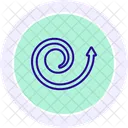 Spiral Arrow Color Circle Icon Icon
