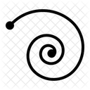 Spiral Circuit Line Spiral Circuit Line Icon