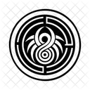 Spiral Energy Symbol Tattoo Icon