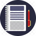 Accounting Notebook Pen Icon