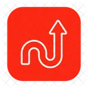 Spiral Upward Arrow Arrowhead Indicator Icon