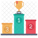 Spitzenposition Pokal Podium Icon