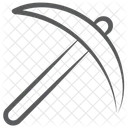 Spitzhacke Kriegswerkzeug Waffe Symbol