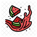 Splash Watermelon  Icon