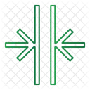 Split And Merge Arrow  Icon