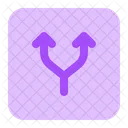 Split arrow  Icon
