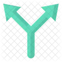 Split arrow icon  Icon