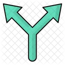 Split Arrow Icon Icon