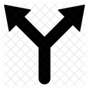 Split Arrow Icon Icon