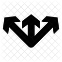 Split Arrow Icon Icon