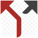 Split Call Arrows Split Road Split Way Icon