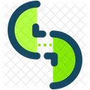 Split Circles Symbol Icon