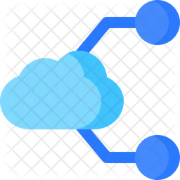 Split Cloud  Icon