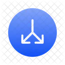 Split down arrow  Icon