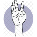 Split Fingers Fingers Finger Icon