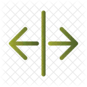 Split horizontal arrow  Icon