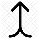 Interface Arrows Split Vertical Up Merge Arrow Diagram Icon