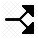 Arrow Split Branch Icon