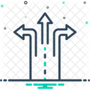 Split Divided Echeloned Icon