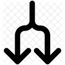 Split Arrows Line Icon