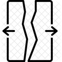 Split Divided Broken Icon