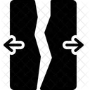 Split Divided Broken Icon
