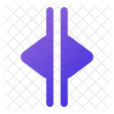 Split Button Cut Icon