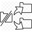Split Divide Separation Icon