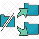 Split Divide Separation Icon