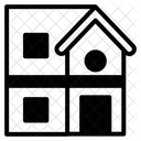 Split Level House Icon