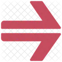 Split Right Arrow  Icon