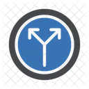 Split Road Arrow Icon