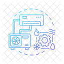 Split System Hvac System Outdoor Unit Symbol