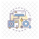 Split System Hvac System Outdoor Unit Symbol