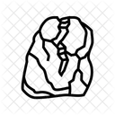 Splitting Rock Fracture Icon