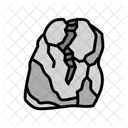 Splitting Rock Fracture Icon