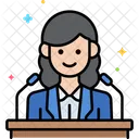Spokesperson Female  Icon