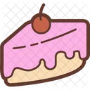 Sponge Cake Dessert Cream Roll Icon