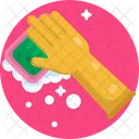 Scrub Sponge Gloves Icon