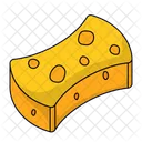 Sponge with a scrubber side  Icon