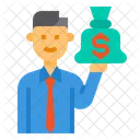 Sponsorship Influencer Money Bag Icon