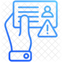 Spoofing Id Card Warning Icon