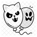 Spooky Balloons Haunted Halloween Icon