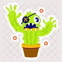 Halloween Cactus Spooky Cactus Cactus Pot Icon