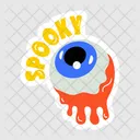 Spooky Eyeball Bloody Eyeball Dead Eye Icon