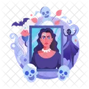 Spooky Frame Photo Picture Icon