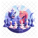 Spooky Game Chess Game Plaything Icon