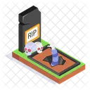 Spooky Grave Graveyard Icon